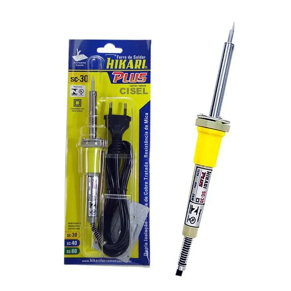 Ferro de Solda Reto 220V 25W Hikari PLUS SC-30
