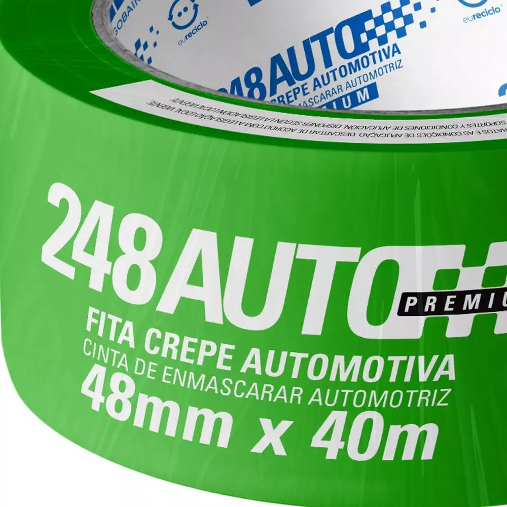 Fita Crepe Automotiva Verde 48MMX40M Tekbond 248