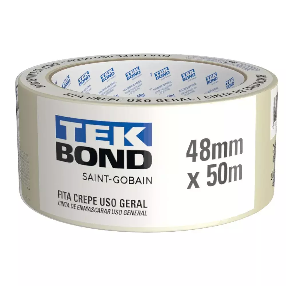 Fita Crepe Uso Geral 48MMX50M Tekbond 78072708178
