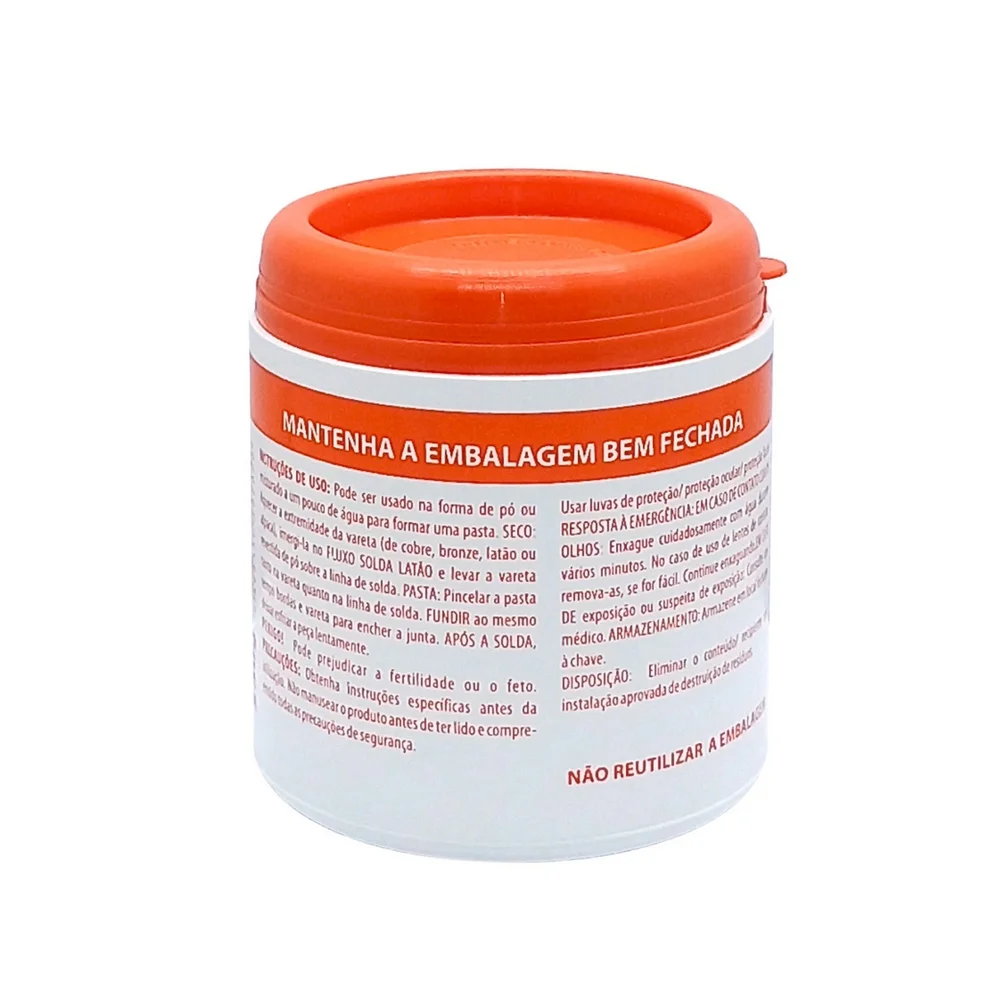 Fluxo para Solda Latao Cobre e Suas Ligas 250G Oxigen BRASS FLUX