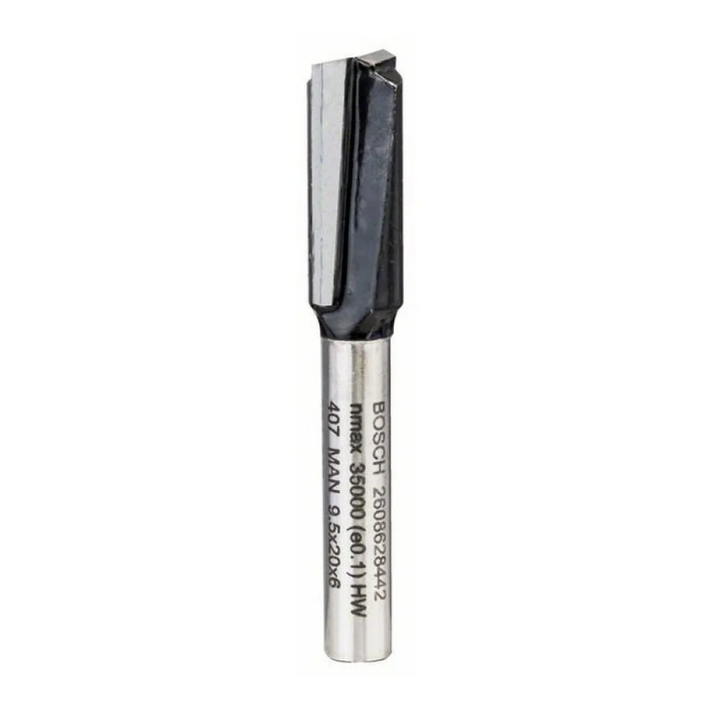 Fresa Paralela 2 Cortes Para Tupia Manual MD 9,5X19,5MM H6 Bosch 2608628442
