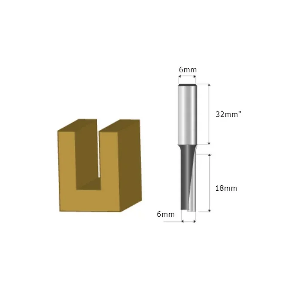 Fresa Paralela 1 Corte Para Tupia Manual MD 6MM H6 Makita D-09167