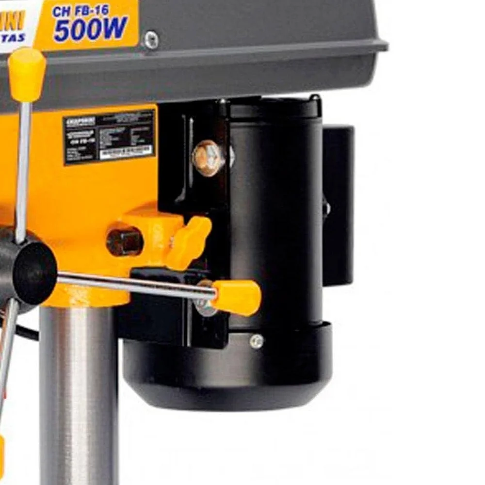 Furadeira de Bancada Motor 1/2HP com Chave Liga Desliga 5/8" 220V 500W Chiaperini CH FB-16 LC