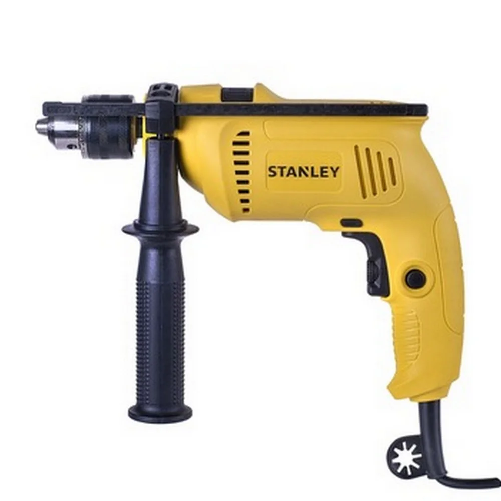 Furadeira de Impacto Reversivel Caixa Plastica Martelo Chave de Fenda e Phillips 1/2" 110V 600W Stanley SDH600KS1BR