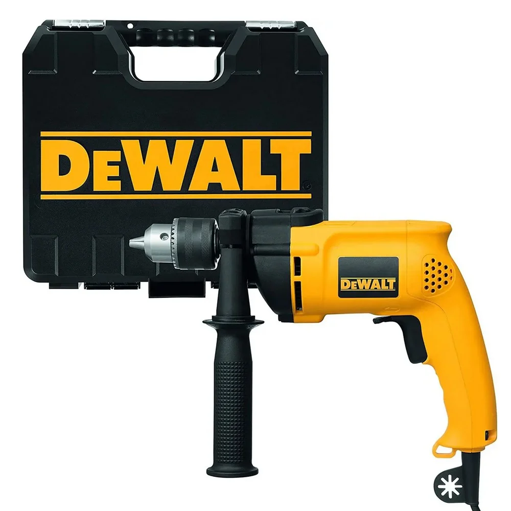 Furadeira de Impacto Reversivel Com Maleta e Velocidade Variavel 1/2" 110V 800W Dewalt DW508SK-BR