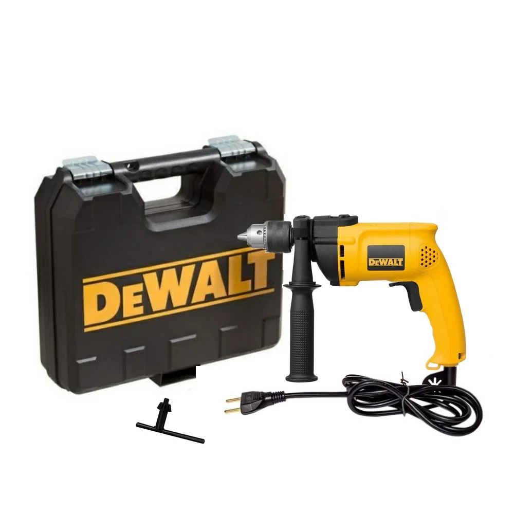 Furadeira de Impacto Reversivel Com Maleta e Velocidade Variavel 1/2" 110V 800W Dewalt DW508SK-BR