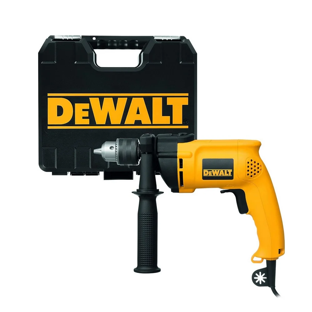 Furadeira de Impacto Reversivel Com Maleta e Velocidade Variavel 1/2" 220V 800W Dewalt DW508SKB2