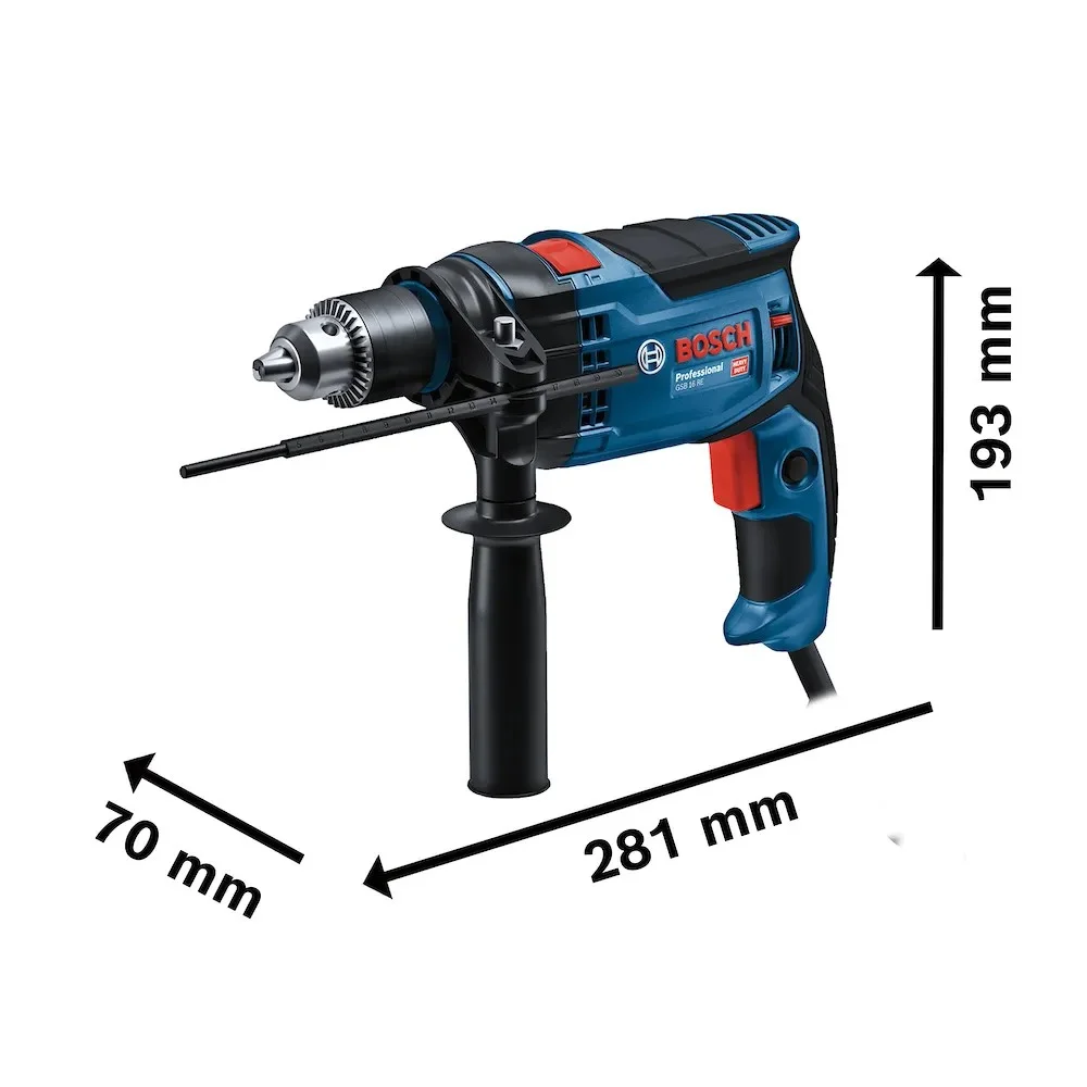 Furadeira de Impacto Reversivel Velocidade Variavel 1/2" Bivolt 750W Bosch GSB 13RE