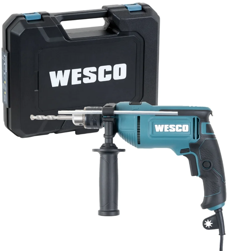 Furadeira de Impacto Reversivel Velocidade Variavel com Maleta e Acessorios 1/2" 110V 800W Wesco WS3179KU
