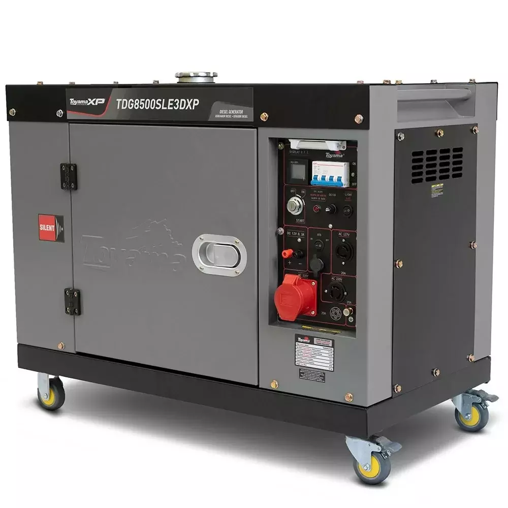 Gerador de Energia a Diesel Cabinado USO Intensivo 498CC 4T Partida Eletrica 220V TRIF 7,5KVA Toyama TDG8500SLE3DXP
