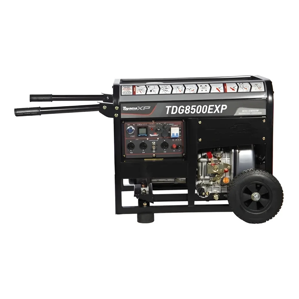 Gerador de Energia a Diesel USO Profissional 498CC 4T Partida Eletrica Manual Bivolt 7KVA Toyama TDG8500EXP