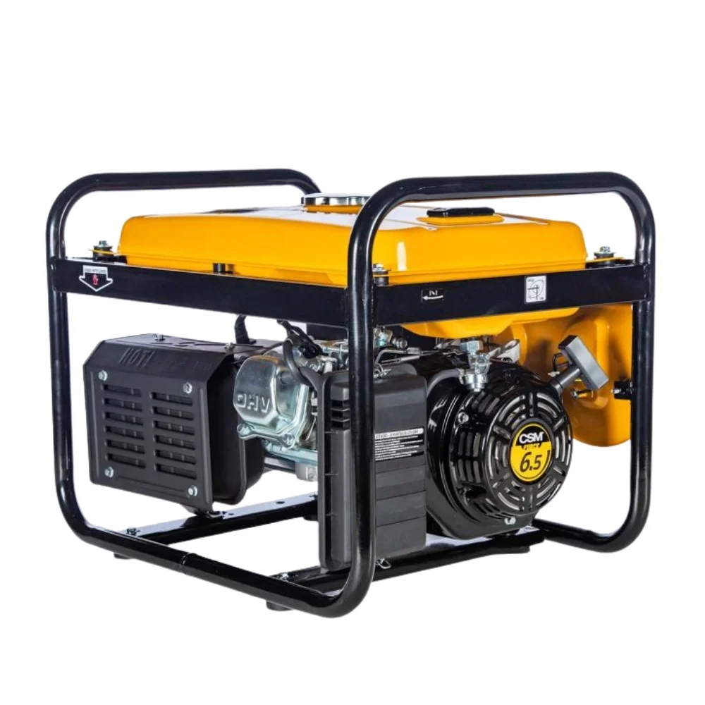 Gerador de Energia a Gasolina Motor 4T 6,5HP Partida Manual Bivolt 4KVA Csm GM3500