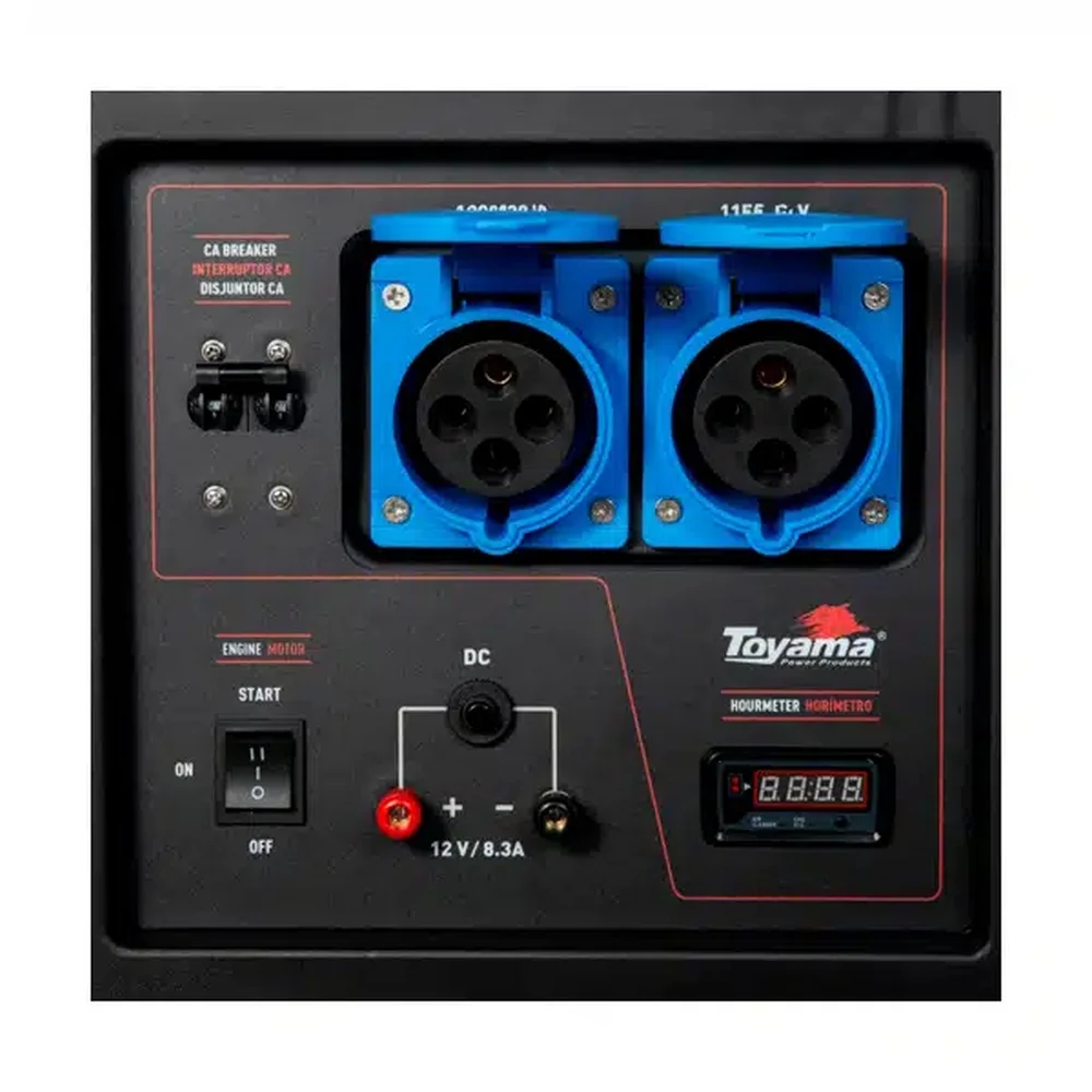 Gerador de Energia a Gasolina Para Alimentar Carregador Drone DJI Agras T20P Bivolt 9KVA Toyama TG10000CXE-XPDR