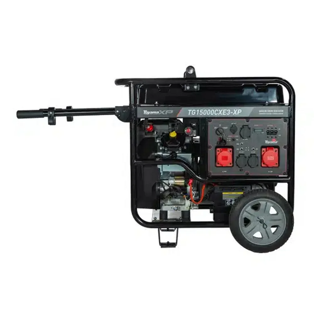 Gerador de Energia a Gasolina Para Alimentar Carregador Drone DJI Agras T40 380V 17KVA Toyama TG15000CXE3-XP