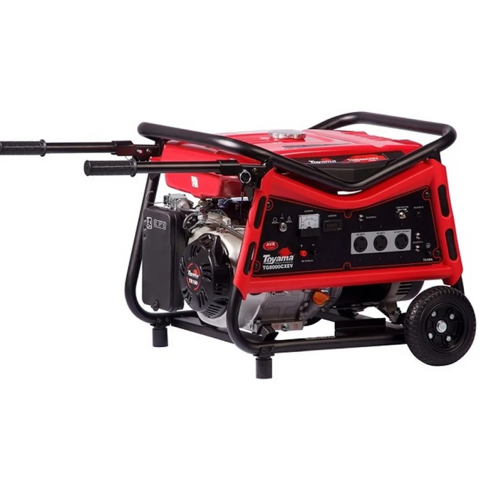 Gerador de Energia a Gasolina USO Intensivo 420CC 4T Partida Eletrica e Manual Bivolt 7,1KVA Toyama TG8000CXEV-XP