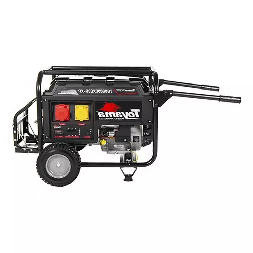 Gerador de Energia a Gasolina USO Intensivo 420CC 4T Partida Eletrica e Manual 220V TRIF 8,75KVA Toyama TG8000CXE3D-XP
