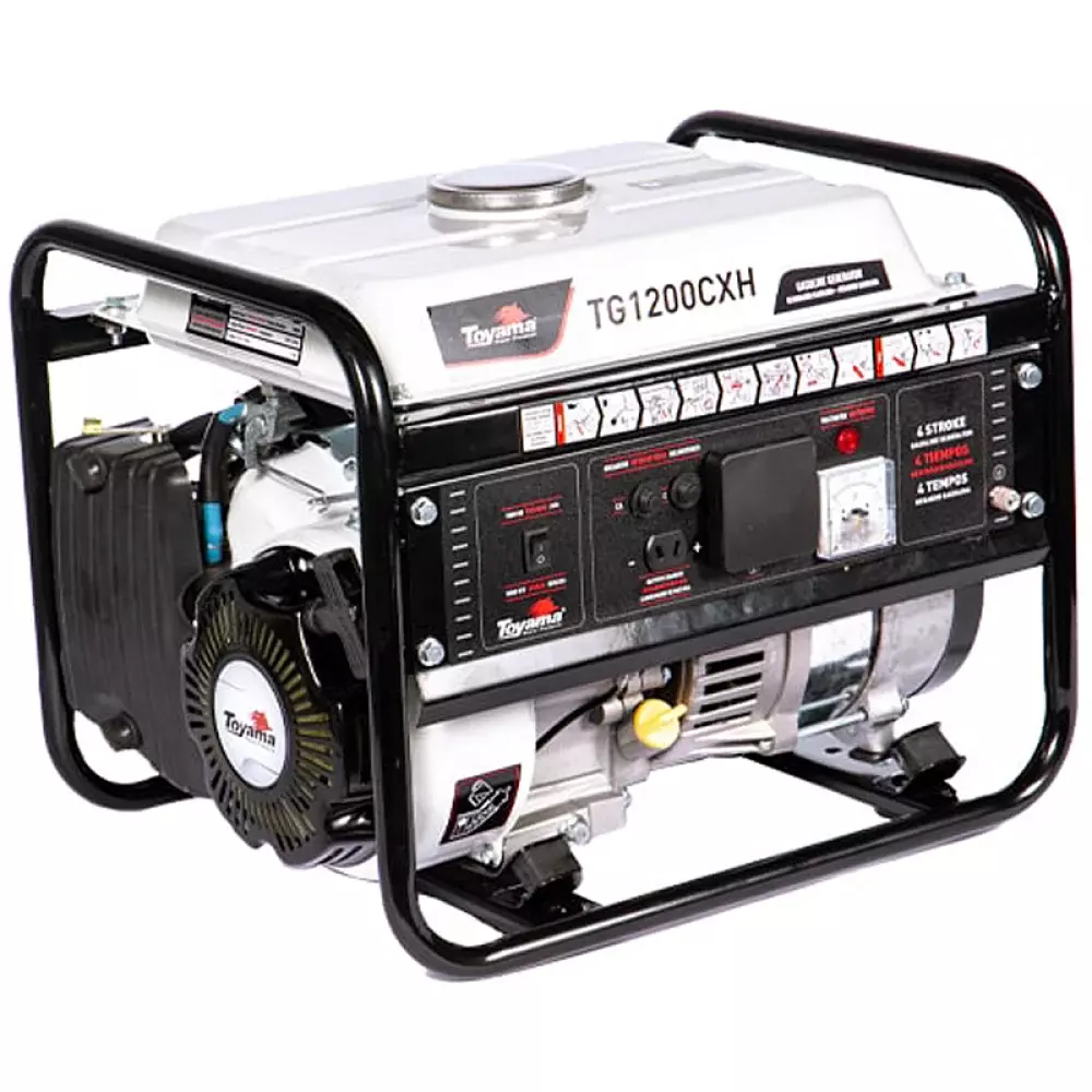 Gerador de Energia a Gasolina USO Ocasional 96CC 4T Partida Manual 220V 1,1KVA Toyama TG1200CXH