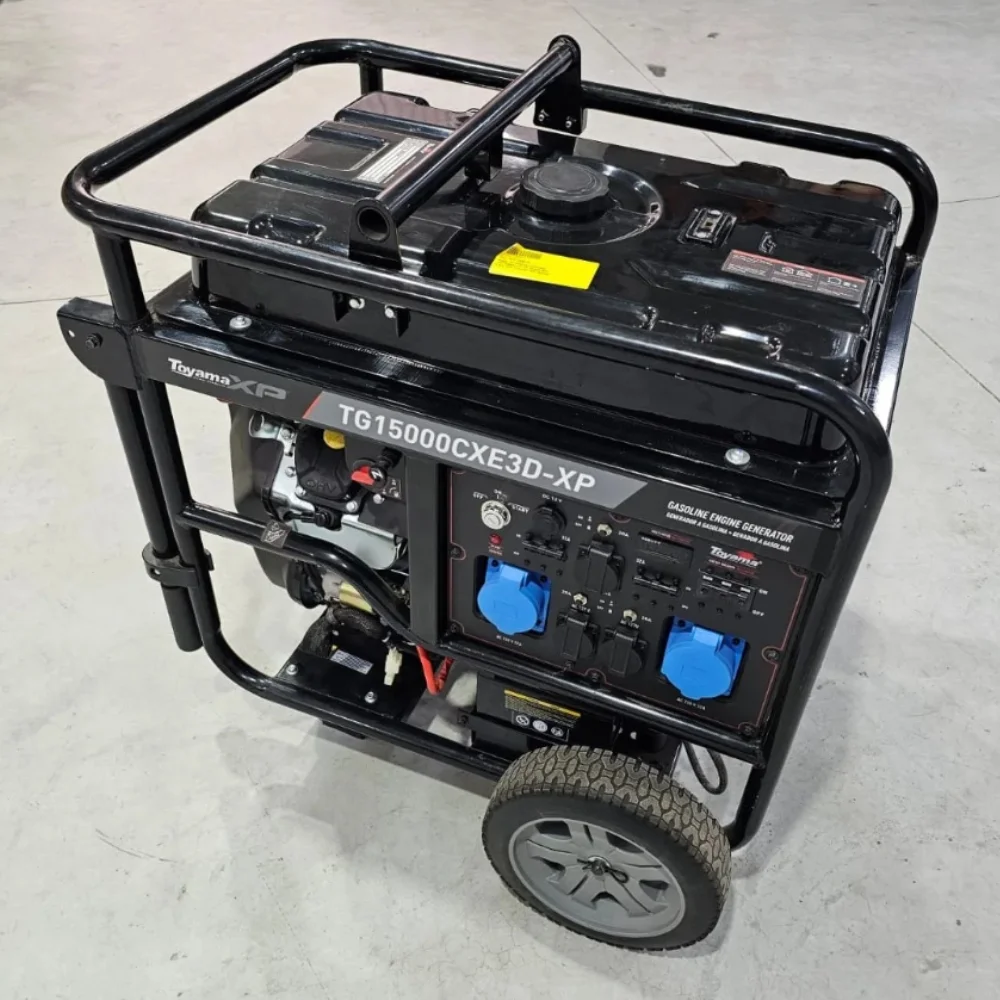 Gerador de Energia a Gasolina USO Profissional 713CC 4T Partida Eletrica 220V TRIF 17KVA Toyama TG15000CXE3D-XP