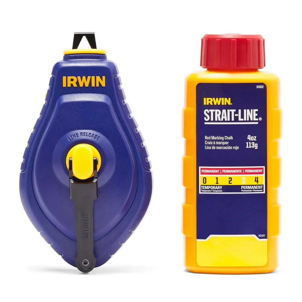 Giz de Linha Vermelho 30M Irwin IWHT48442RC