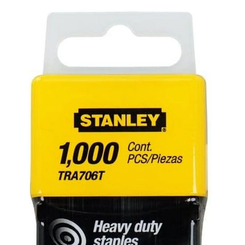 Grampo para Grampeador Manual Caixa com 1000 Pecas 6MM-1/4" Stanley TRA704T