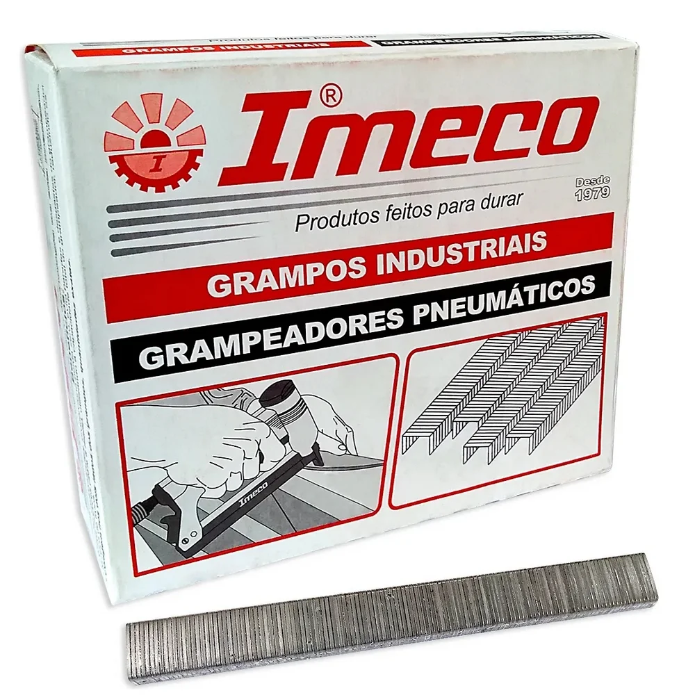 Grampo para Grampeador Pneumatico Caixa com 7500 Pecas 14X12,9MM Imeco 80/14