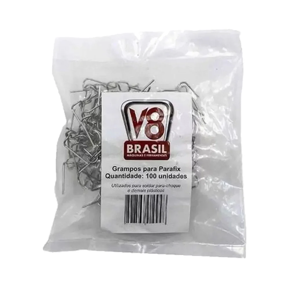 Grampo Parafix 100pc Para Soldador de Para-Choque V8 Brasil I9409