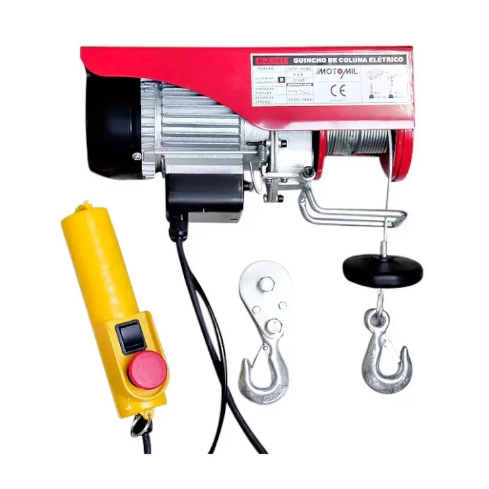 Guincho de Coluna Uso Geral USO Continuo 100/200KG 220V 450W Motomil H-A 101-1