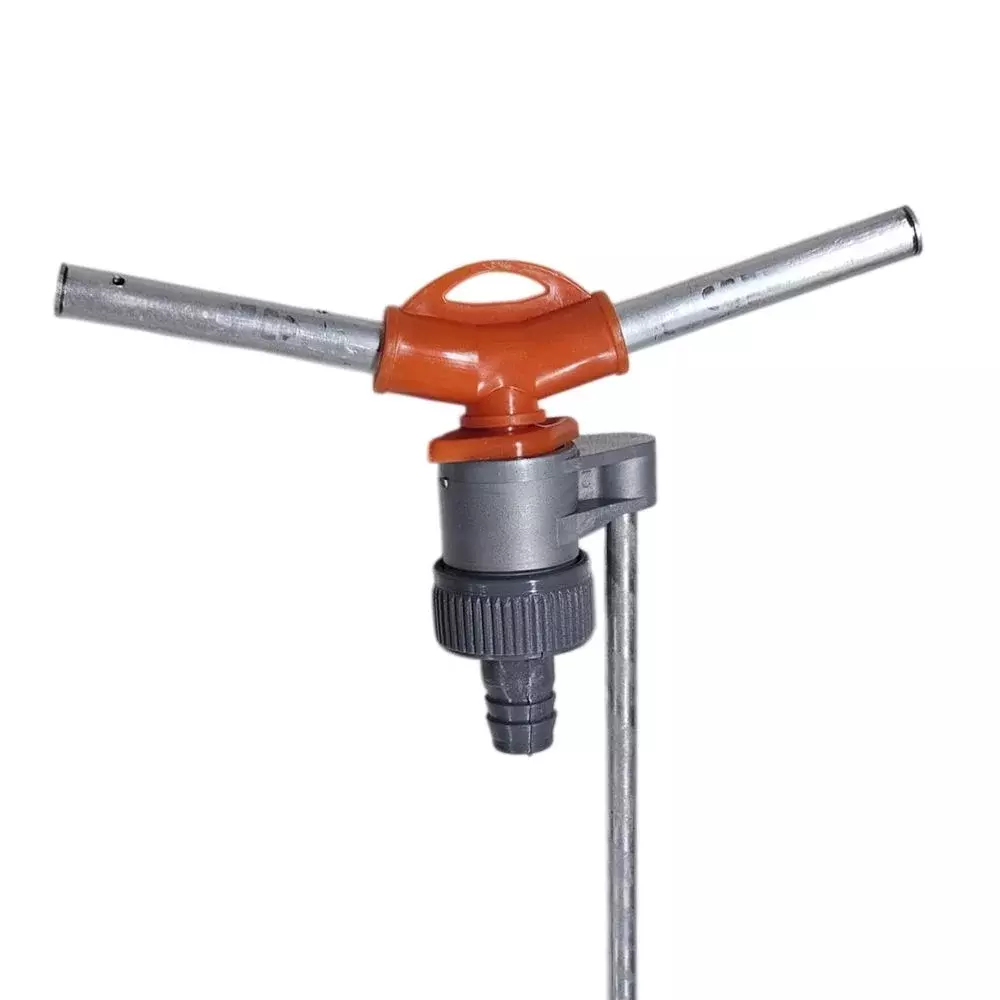 Irrigador Rotativo Em Aluminio 6 Jatos Com Suporte 3/4" Garden 13706E