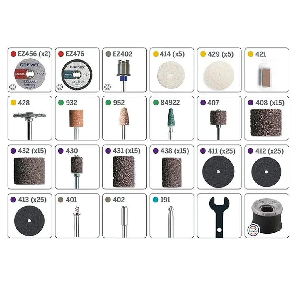 Jogo Acessorios para Micro Retifica 160 Pecas Para Cortar Lixar Polir e Outros Dremel 710