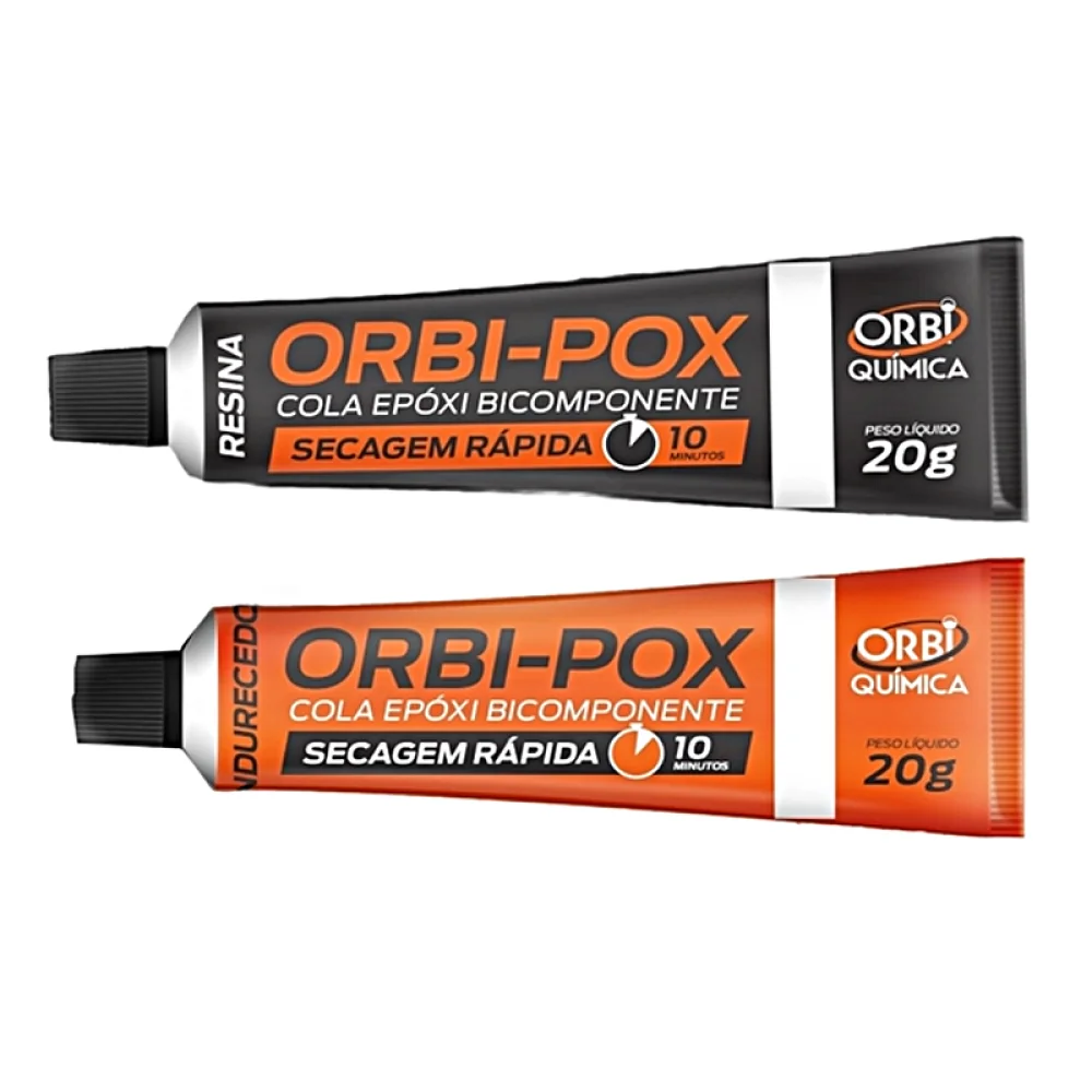 Adesivo Epoxi 10 Minutos 2pcs 40G Orbi ORBI-POX