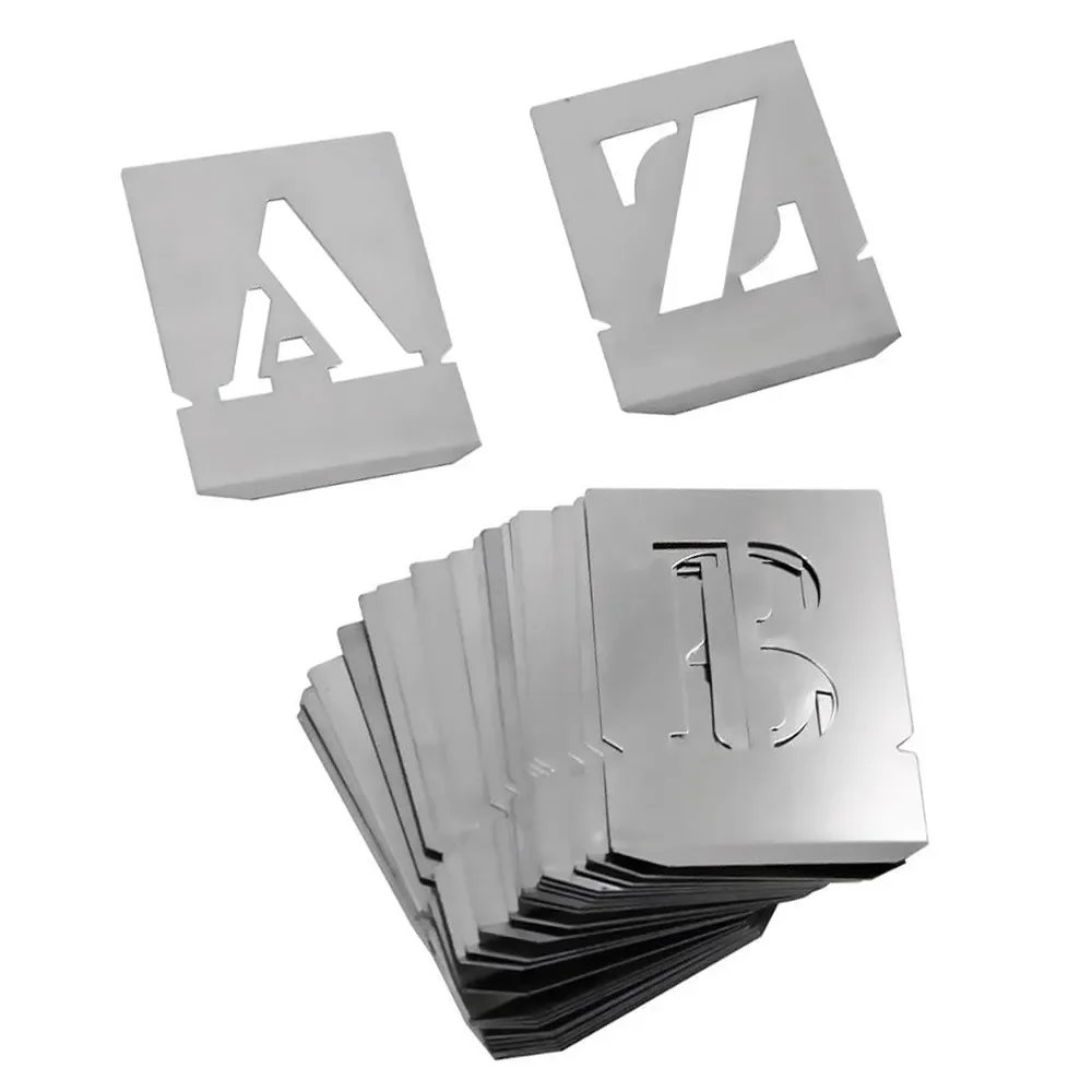 Jogo Alfabeto de Chapa 27 Pecas 35MM Rex 120