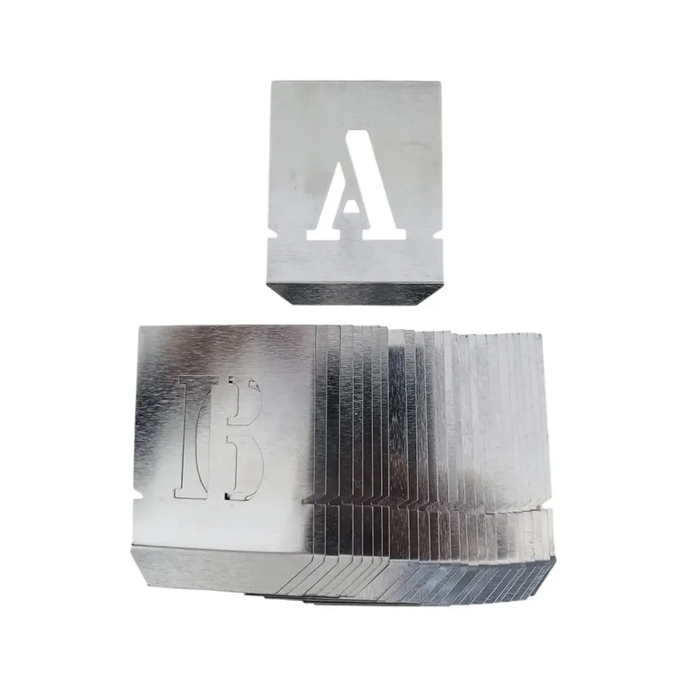 Jogo Alfabeto de Chapa 27 Pecas 35MM Rex 120