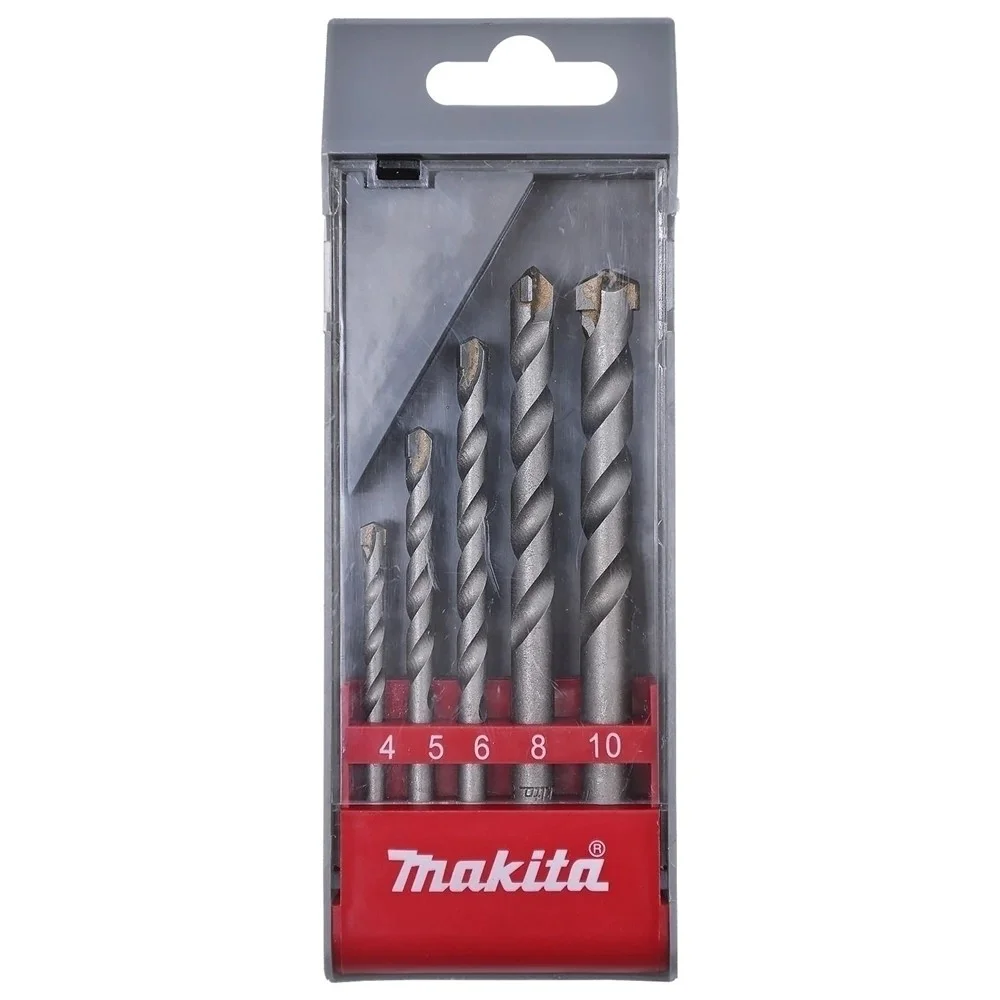 Jogo Broca de Widia Concreto 5pcs 4A10MM Makita D-03894