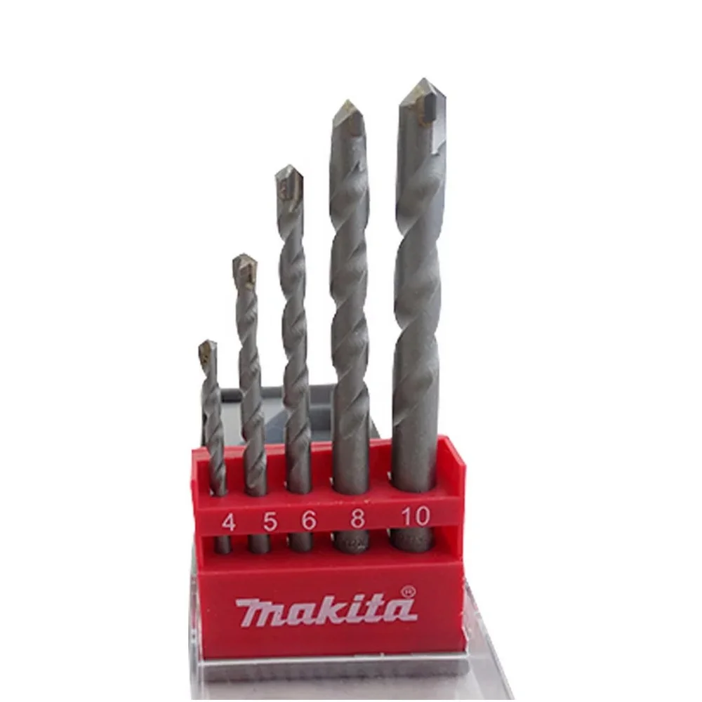 Jogo Broca de Widia Concreto 5pcs 4A10MM Makita D-03894
