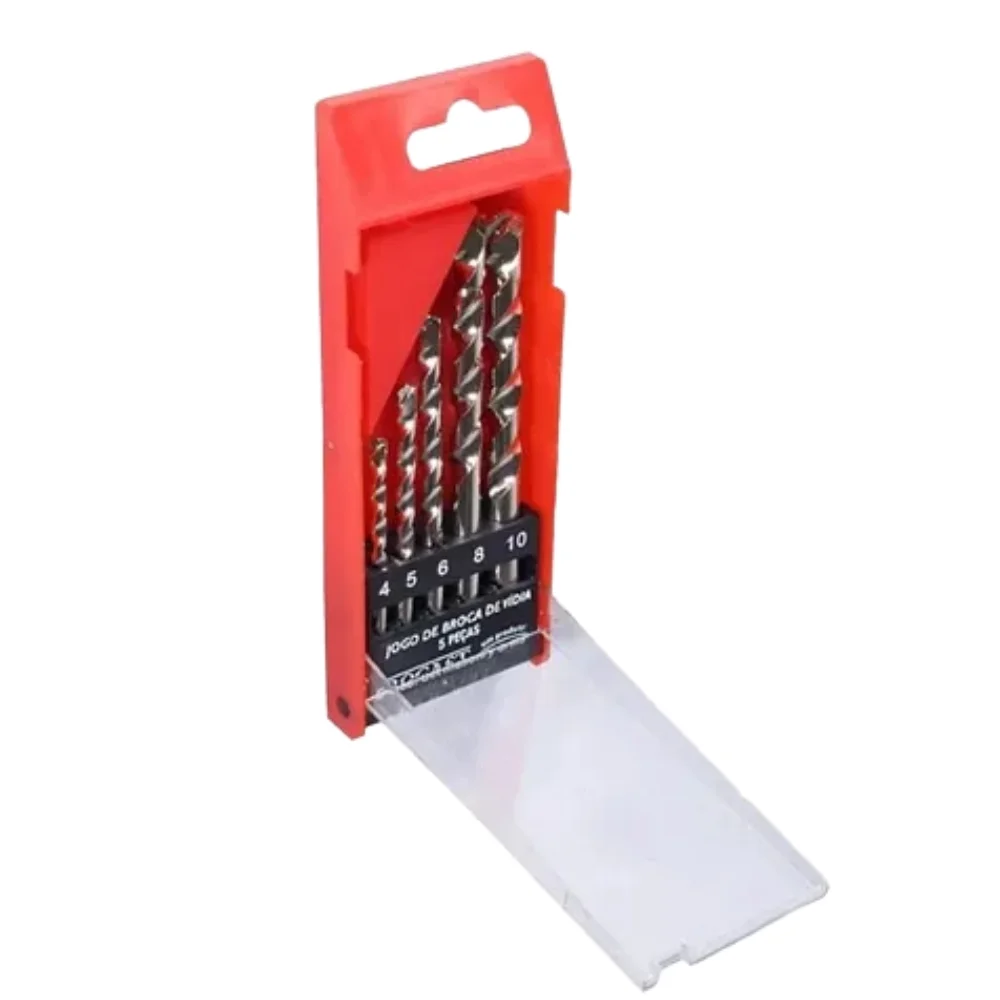 Jogo Broca de Widia Concreto 5pcs 4A10MM Rocast 160020