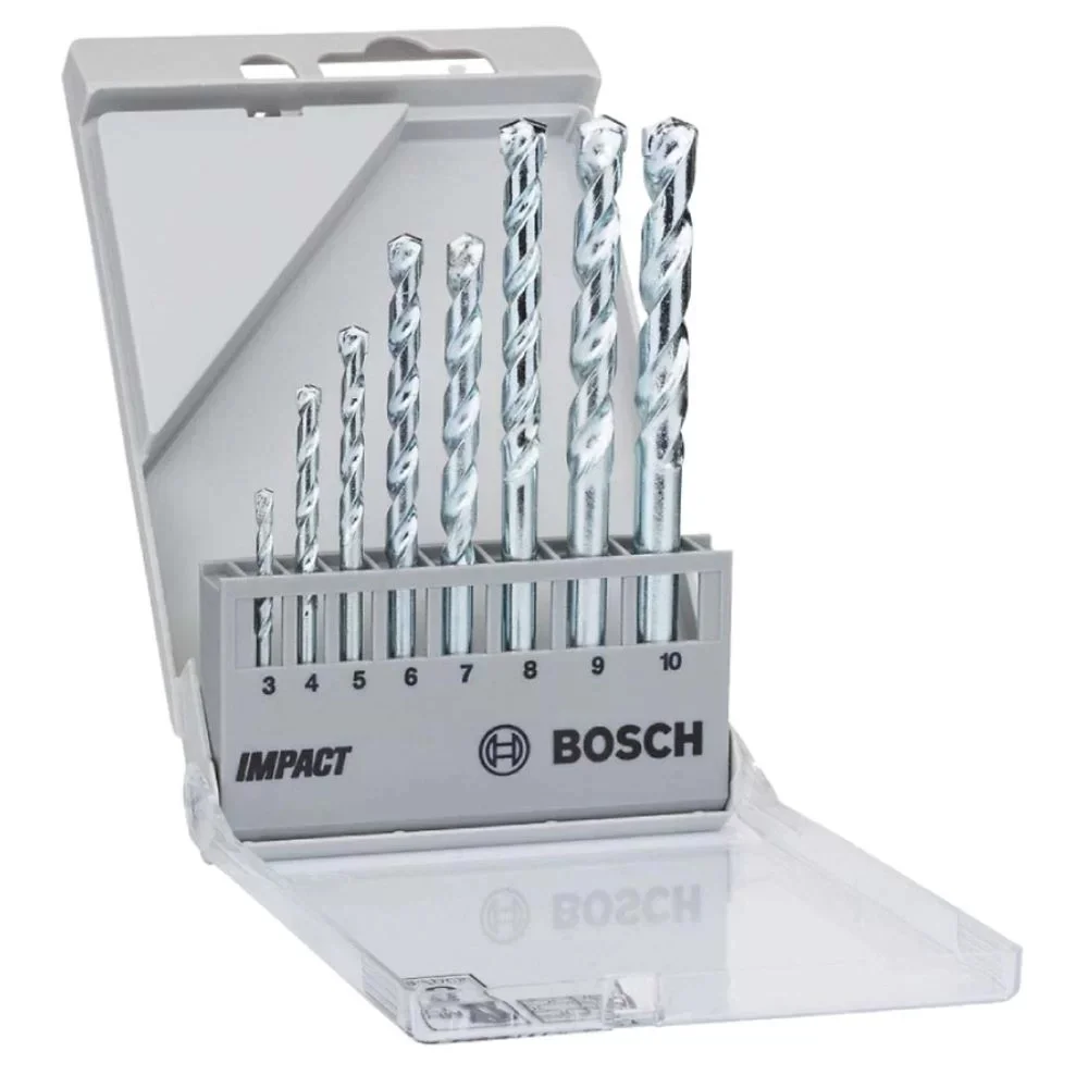 Jogo Broca de Widia Concreto 8pcs 3A10MM Bosch 2608590091