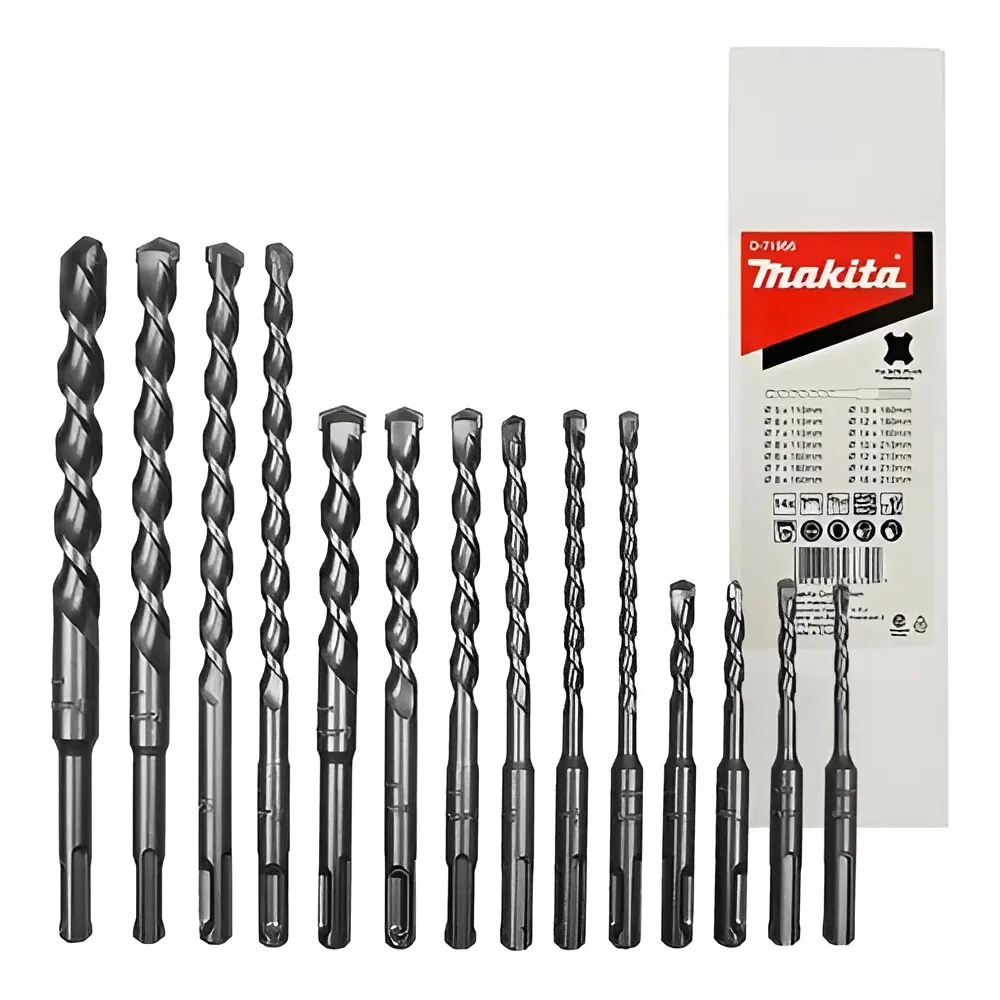 Jogo Broca de Widia Sds-Plus 14pcs 5 A 16MM Makita D-71956