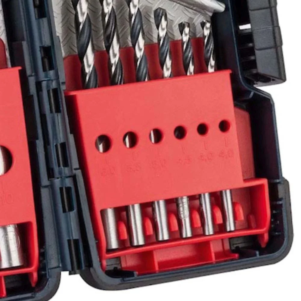 Jogo Broca Haste Paralela 18 Pecas Point TEQ DIN 338 HSS 1A10MM Bosch 2608577350