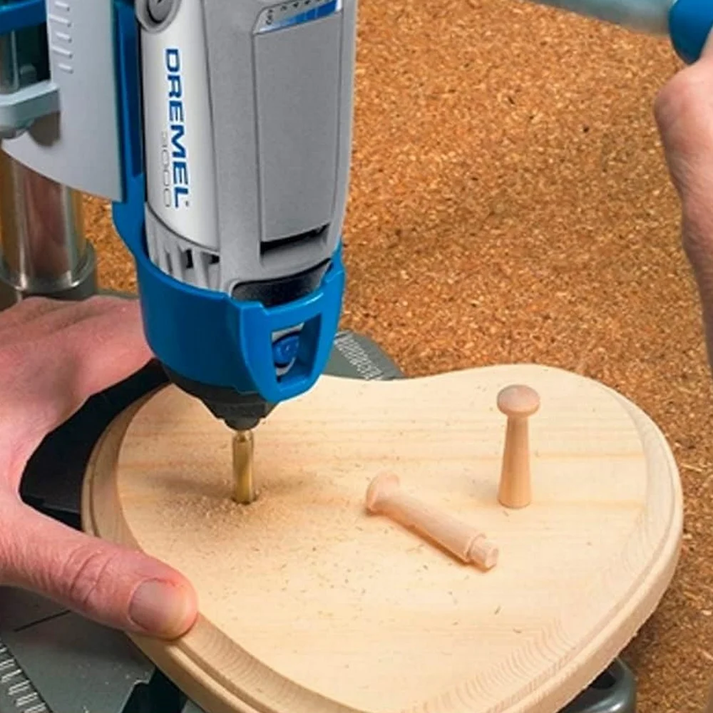 Jogo Broca Haste Paralela 4 Pecas Com Revestimento de Titanio para Micro Retifica 1/8A1/4" Dremel 631