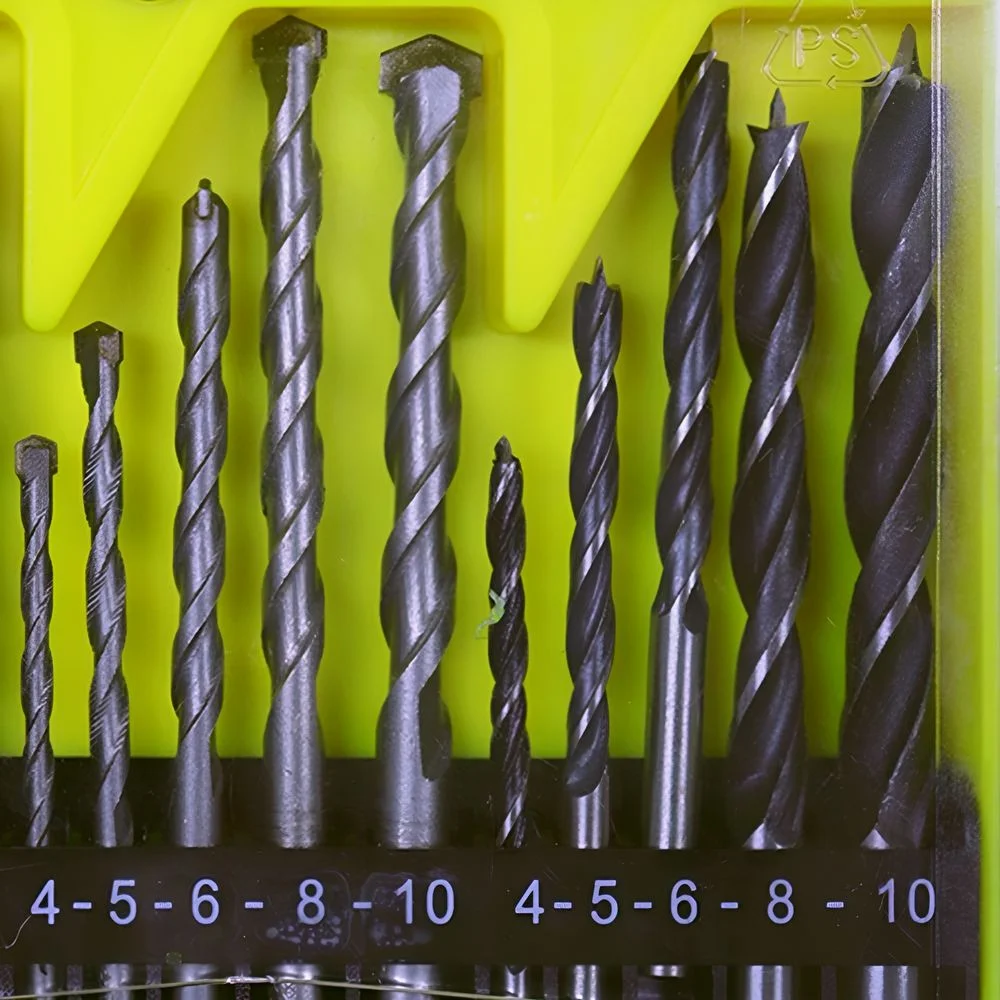 Jogo Brocas para Metal Madeira Concreto 16pcs 2A10MM Thompson 1934