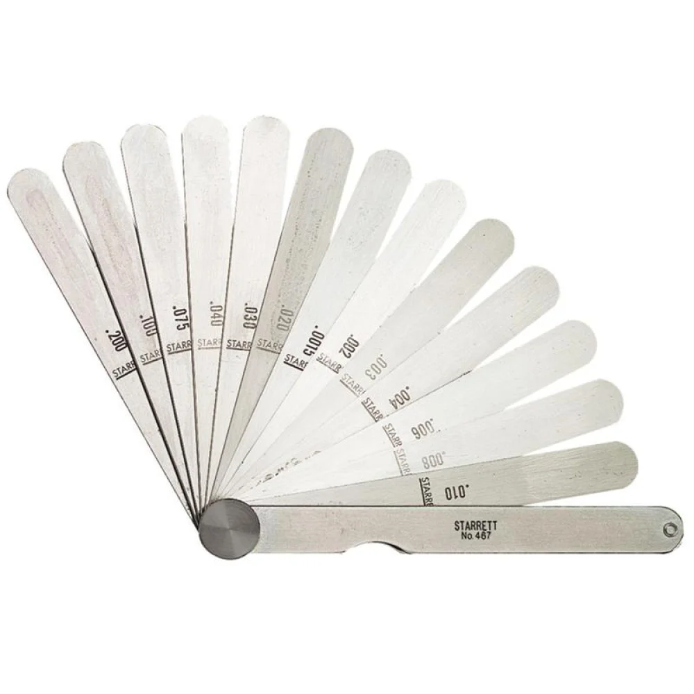 Jogo Calibre de Folga 13 Laminas 0,04A5MM Starrett 467M