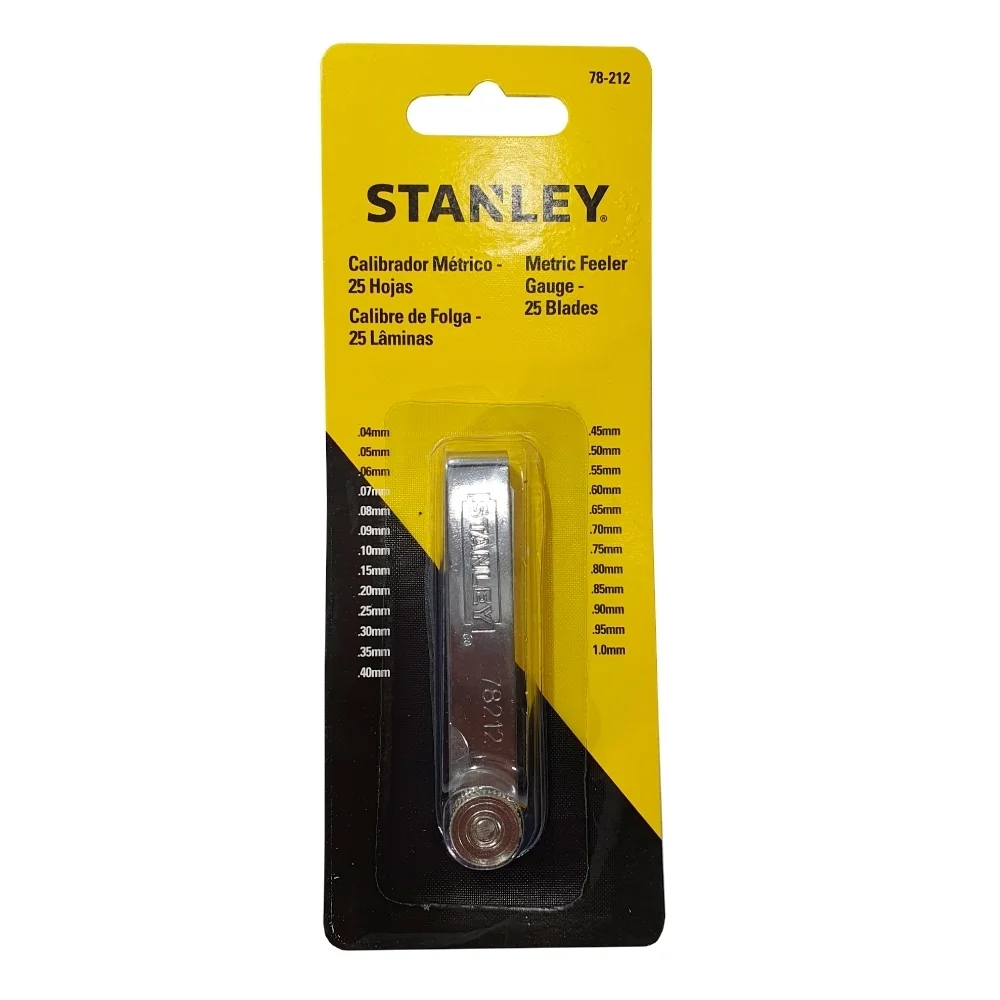 Jogo Calibre de Folga 25 Laminas 0,04-1MM Stanley 78-212