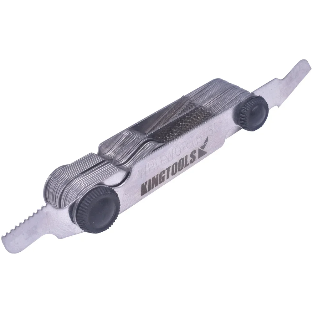 Jogo Calibre de Rosca Combinado 52 Laminas 55/60 Graus BSW BSP Metrica 0,25A6MM Kingtools 600072