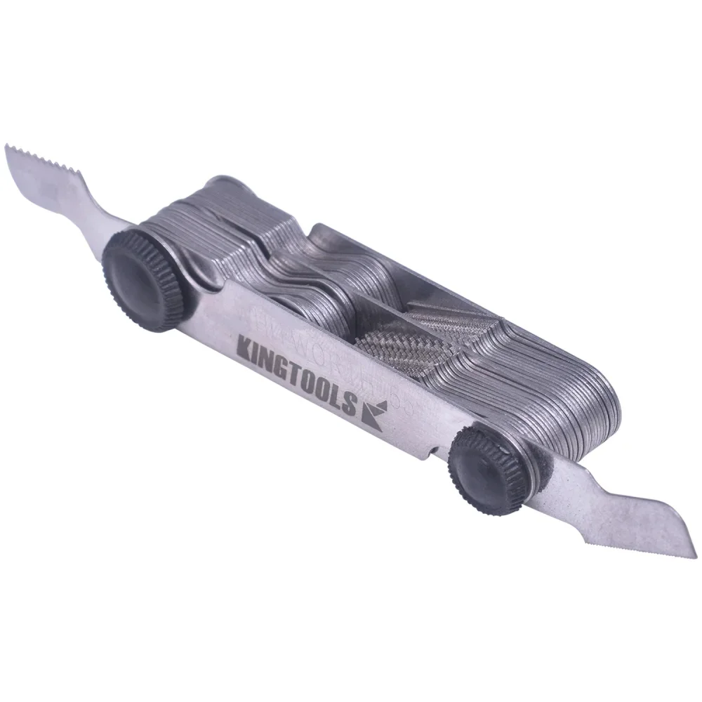 Jogo Calibre de Rosca Combinado 52 Laminas 55/60 Graus BSW BSP Metrica 0,25A6MM Kingtools 600072