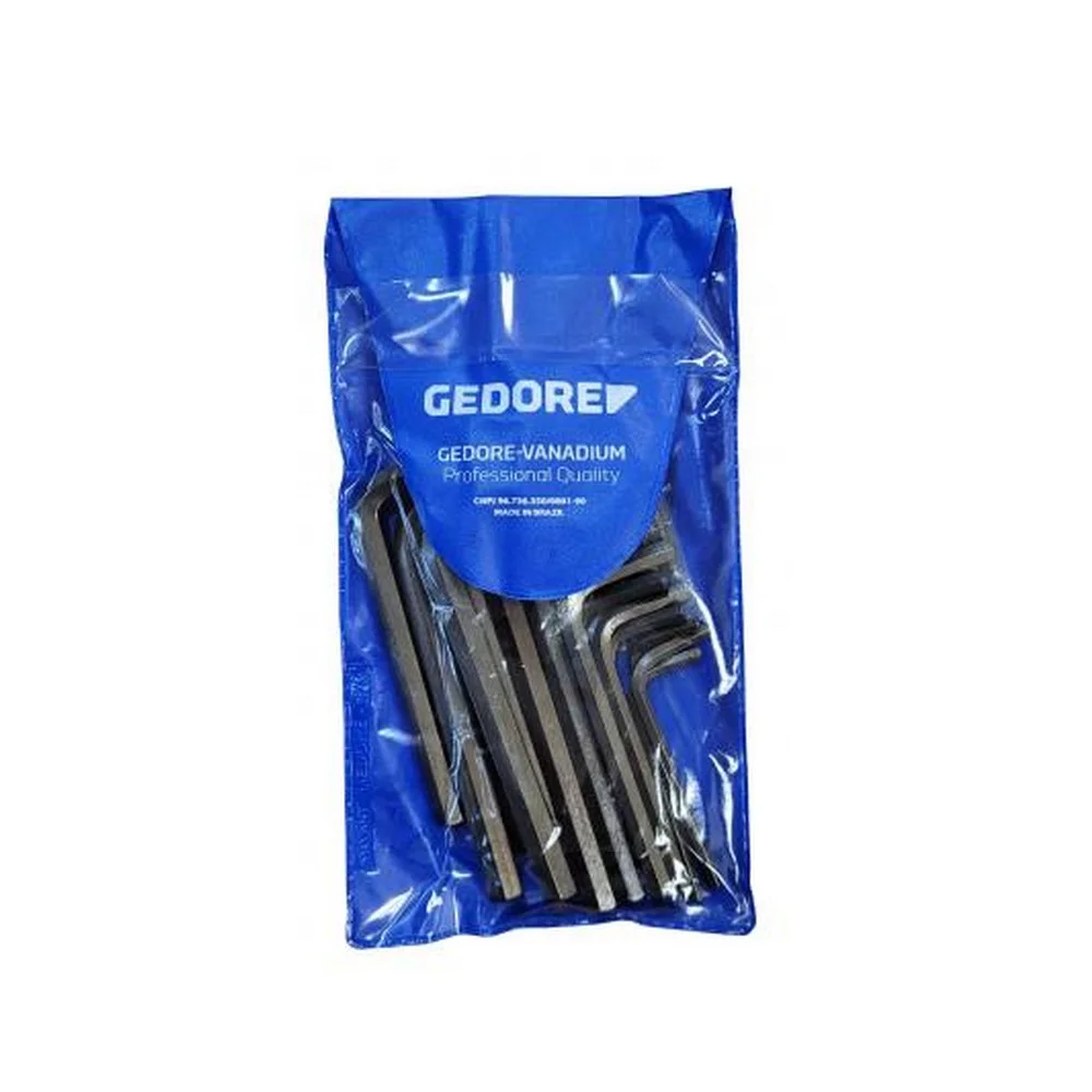 Jogo Chave Allen 25pcs Milimetro e Polegada CRV 0,7A3/8" Gedore 42/25MP