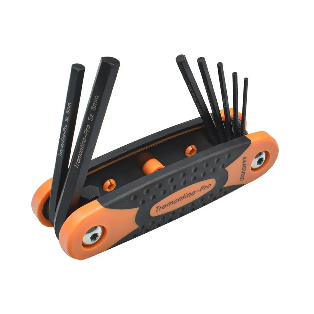 Jogo Chave Allen Canivete 7 Pecas CRV 2A8MM Tramontina Pro 44401/207