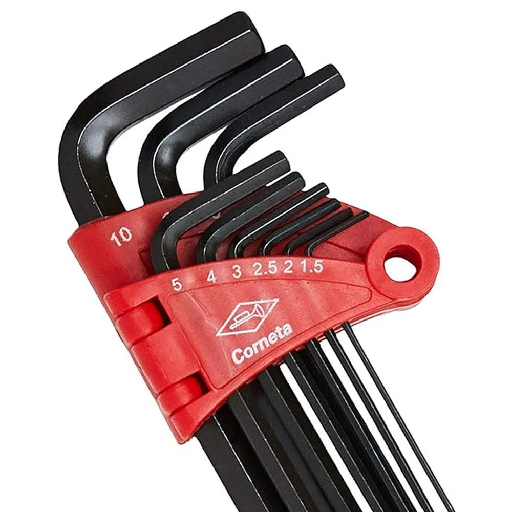 Jogo Chave Allen Extra Longa 9pcs CRV 1,5A10MM Corneta 3121054