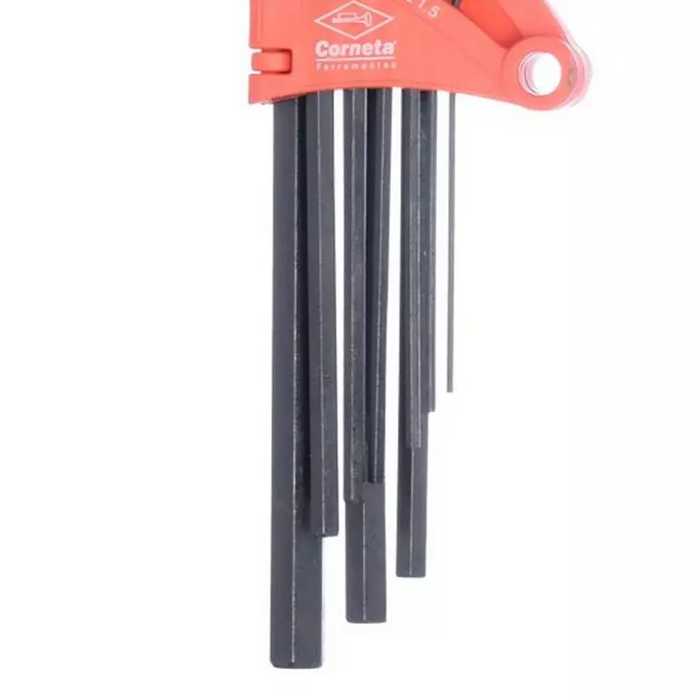 Jogo Chave Allen Longa 9 Pecas CRV 1,5A10MM Corneta 3121053