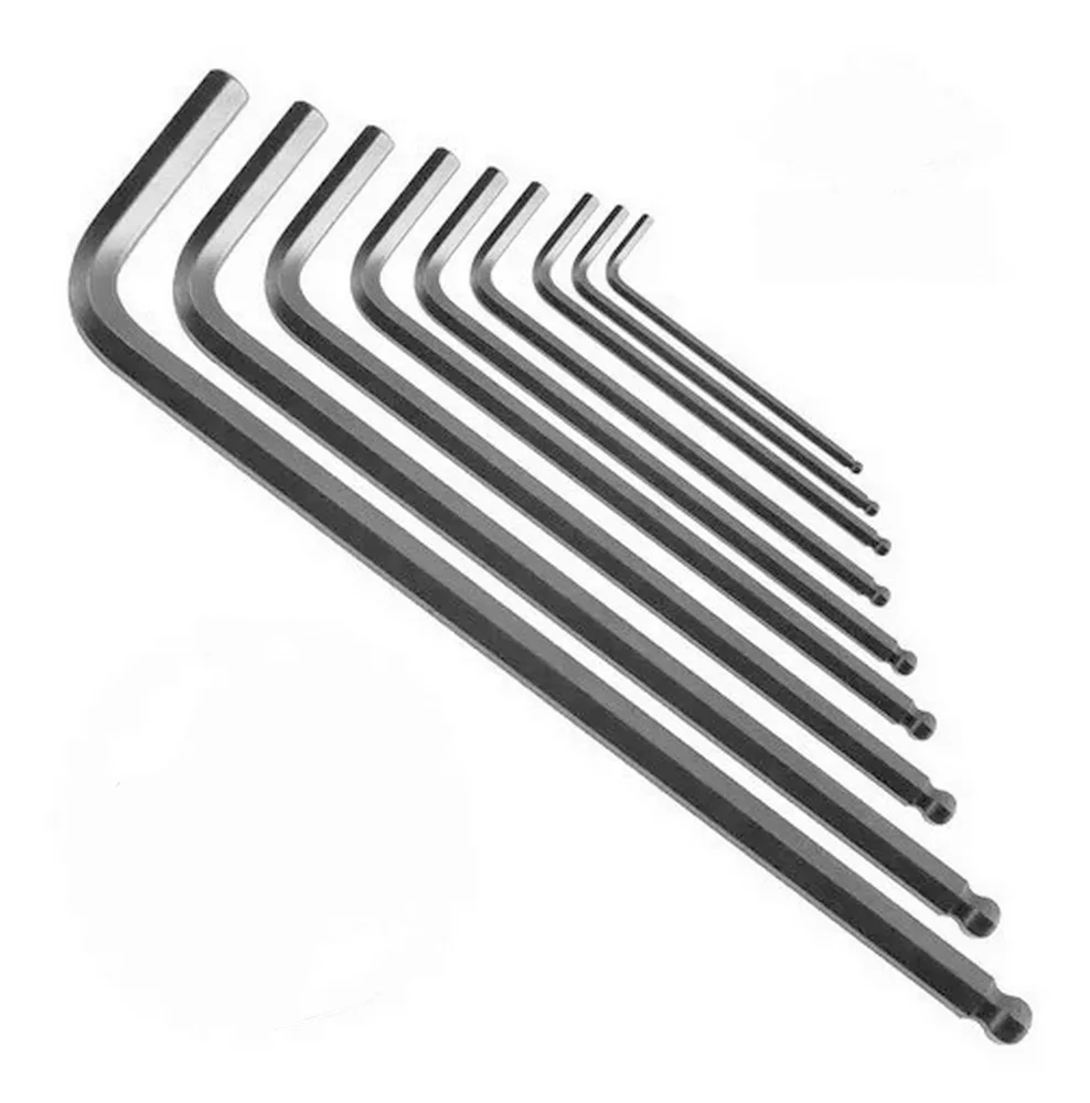 Jogo Chave Allen Ponta Bola Extra Longa 9pcs CRV 1,5A10MM Corneta 3123052