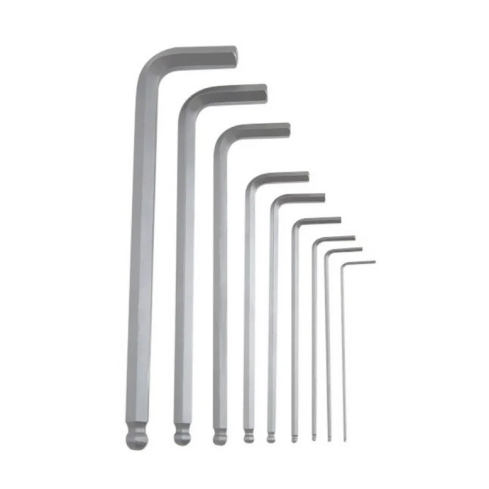 Jogo Chave Allen Ponta Bola Longa 9pcs CRV 1,5A10MM Sata ST09105ASJ